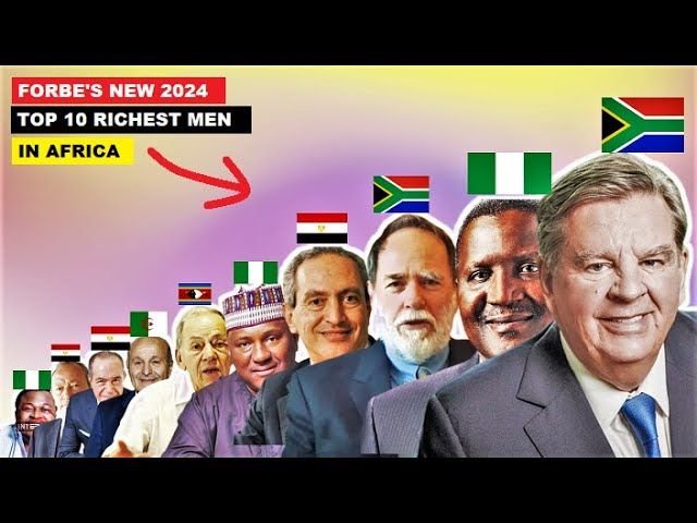 Johann Rupert alongside 9 Richest Persons In Africa 2024